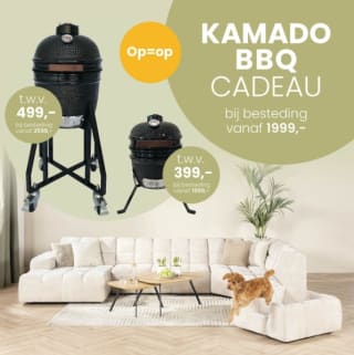 Gatis Kamado BBQ bij bij besteding vanaf €1999 bij De Bommel Meubelen
