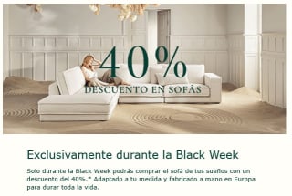 40% Dto en todos los Sofás