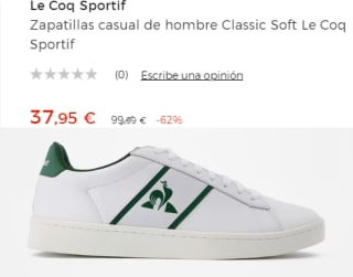 Zapatillas casual de hombre Le Coq Sportif Classic Soft por 37.95€