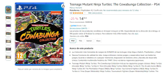 Videojuego Teenage Mutant Ninja Turtles: The Cowabunga Collection PS4 por 14,90€