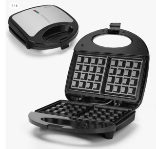 Gofrera Eléctrica con Revestimiento Antiadherente, Indicador LED (750W). marca Aigostar por 17,49€ (10,49€ nuevo usuario)