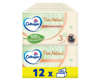 Caja Colhogar Pure Natural 12x80 de Faciales Suaves Biodegradables por 13,67€