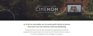 Aanmelden om als 1e gratis tickets te reserveren voor openlucht bioscoop bij Hermitage in Amsterdam