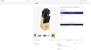 Juego cuchillos 15 Piezas acero Inoxidable San Ignacio por 11,55€