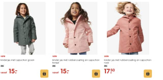 Kinderjas met capuchon voor €15