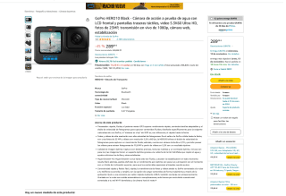 GoPro HERO10 Black por solo 233,22€