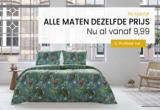 Alle maten dekbedden voor dezelfde prijs, al vanaf €9,99 bij Dekbeddiscounter