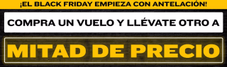 Compra un vuelo y llévate otro a mitad de precio