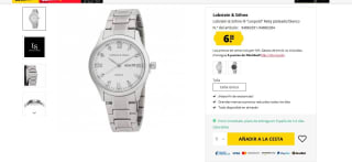 Reloj plateado/blanco marca Lobstein & Söhne ® "Leopold por 6,66€