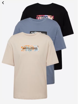 3 Jack and Jones shirts voor €14,34 bij About You