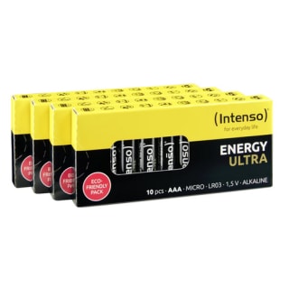 40 unidades Pilas alcalinas Intenso Energy Ultra AAA Micro LR03 por 9,56€
