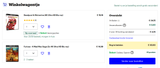 2- 4K films voor €30 bij Bol