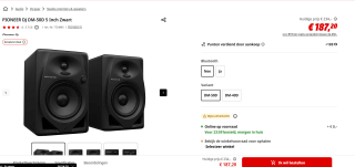 PIONEER DJ DM-50D 5 Inch Zwart voor €187,20 bij de Mediamarkt