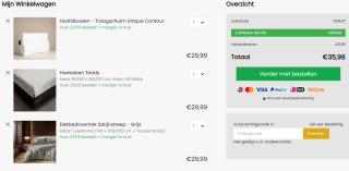 3 halen 1 betalen op beddengoed en kussens bij Dekbed-Discounter