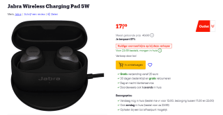 Jabra Wireless Charging Pad 5W voor €17,09 bij Bol