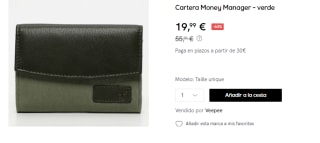 Cartera Timberland Money Manager por 19.99€