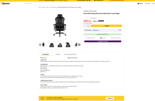 Silla Gaming Phoenix Nova Cuero Negro por solo 209,33€