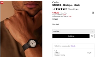 CASIO - MQ-24-7BLLGF - CASIO Collection - horloge voor €16 bij Zalando