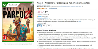 Juego Welcome to Paradize para XBX [ Versión Española] por 14,99€