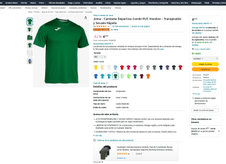 Camiseta Joma Hombre por tan solo 4,99€