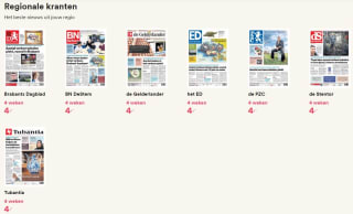 4 weken de krant voor €4 via Kiosk