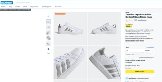 Zapatillas deportivas Adidas Big Court Niños Blanco Nácar por 28,99€