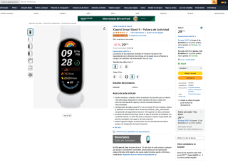 Pulsera Xiaomi Smart Band 9 de Actividad por solo 29,67€