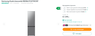 Samsung Koelvriescombi RB38A7CGTS9/EF voor €1.199 bij Art and Craft