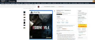 Jogo: Resident Evil 4 Remake (2023) para PS5 - R$ 229,98
