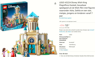 Lego Disney WISH - Kasteel van koning Magnifico voor €53,77 bij Amazon
