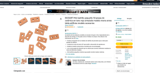 Mini ladrillo pequeño 50 piezas de cerámica a tan solo 8,17€