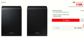 Samsung draadloze surround speakerset voor €129 bij de Mediamarkt