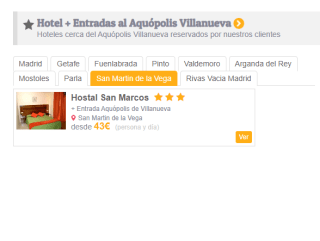 Entrada Aquopolis Villanueva + hotel por solo 43€