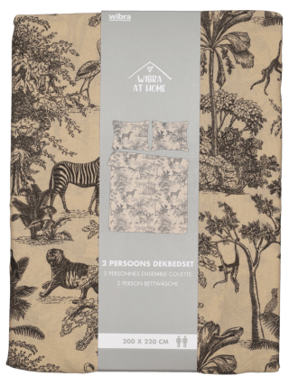 Dekbedovertrek 200 x 220 cm voor maar €9,99 bij Wibra