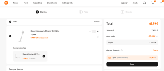 Xiaomi Vacuum Cleaner G20 Lite a tan solo 69,99€