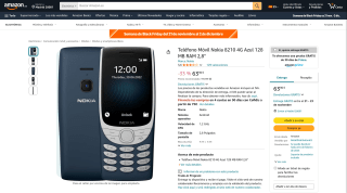 Nokia 8210 4G Azul por 63,90€