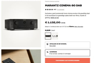 Marantz Cinema 60DAB 7.2 kanaals AV-receiver voor €1.132 bij Hifi Klubben