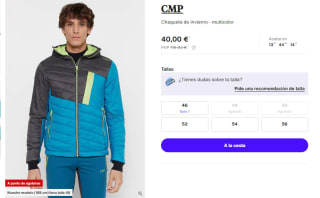 Chaqueta de invierno para Hombre CMP por 40€