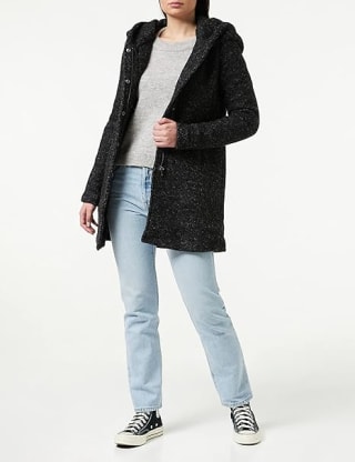 Only Onlsedona Boucle Wool Dames Jas voor €27 bij Amazon