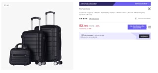 Juego de 3 Maletas Trolley de Cabina ABS Semirigidas por 37.19€