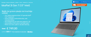 IdeaPad 3i Gen 7 (15" Intel) voor €749 bij Lenovo