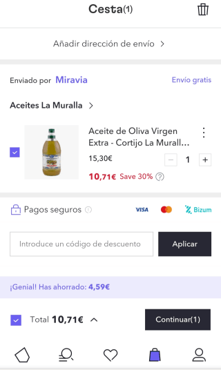 2L Aceite de Oliva Virgen Extra : Cortijo La Muralla de Recolección temprana por 10,71€