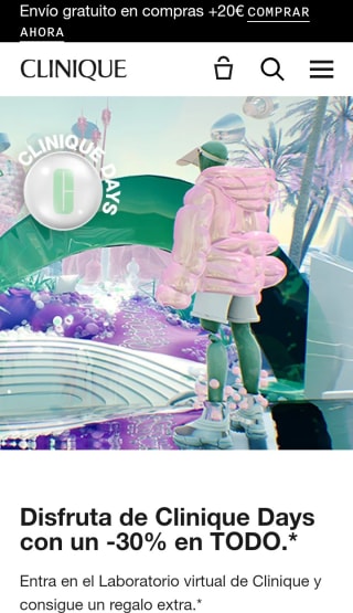 -30% de Descuento con Clinique Days.