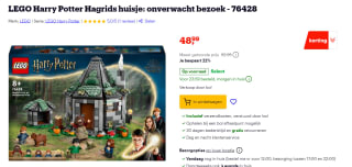LEGO Harry Potter Hagrids huisje 76428 voor €48,99 bij Bol.com