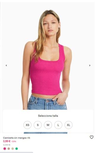 Camisetas de mujer desde 3,99€ desde Bershka