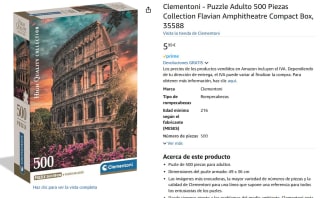 Puzzle marca Clementoni 500 piezas Flavian Amphitheatre por 5,99€