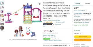 Enchantimals City Tails Parque de juegos por 20€