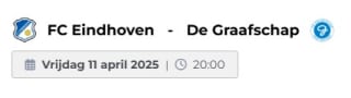 Gratis naar de voetbalwedstrijd FC Eindhoven - De Graafschap via Timco