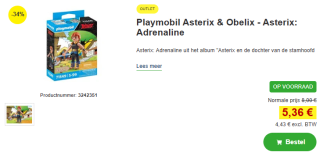 Playmobil Asterix: Adrenaline (71549) voor €5,36 bij Proshop