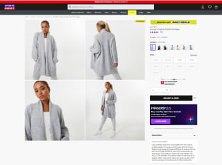 Shop a Jack Wills lounge longline knitted cardigan from Sports Direct for £4.29